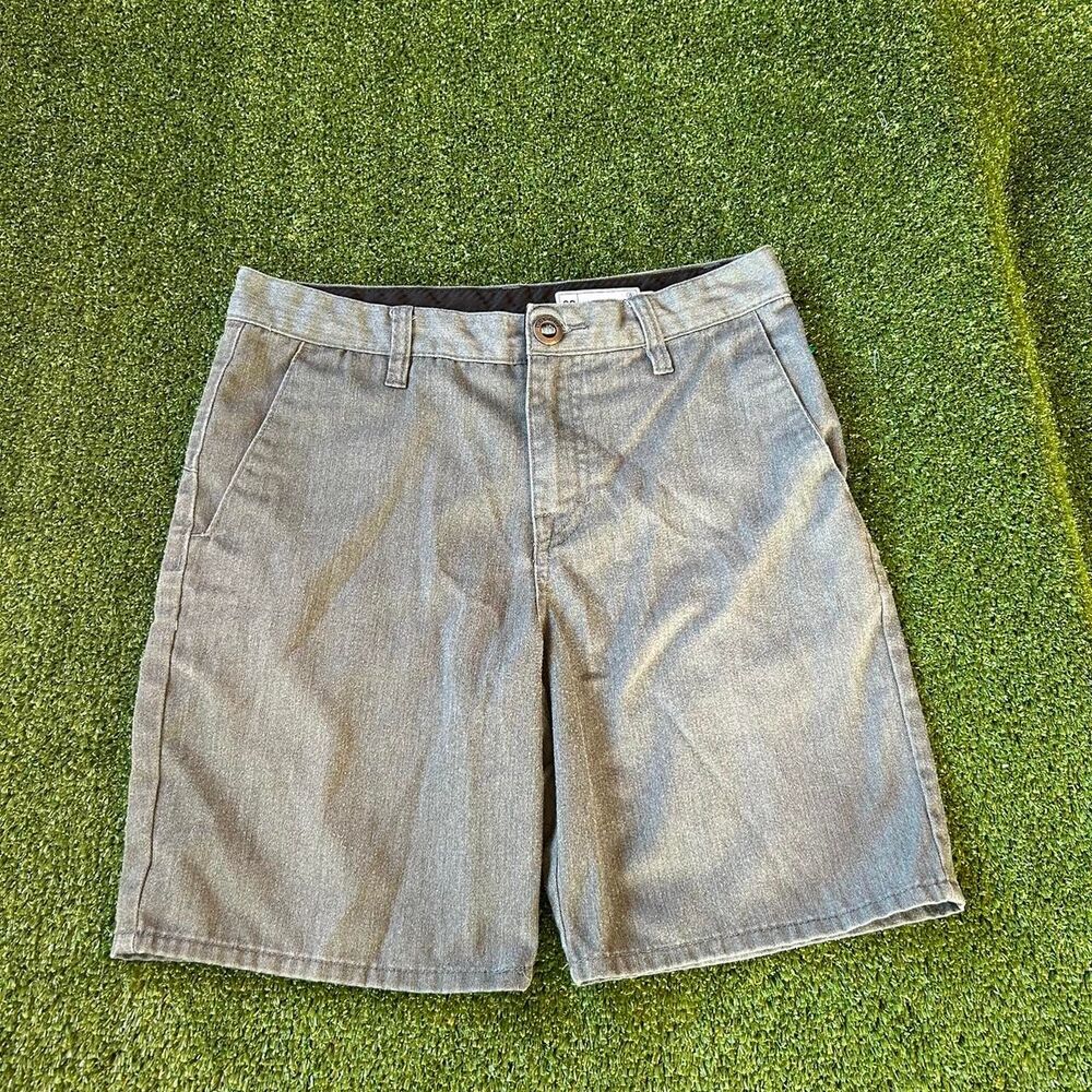 Volcom Men's Grey and Green Shorts